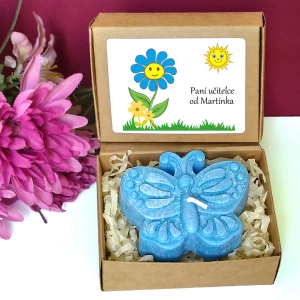 KYTIČKA MODRÁ - motýl pro učitelku ve školce