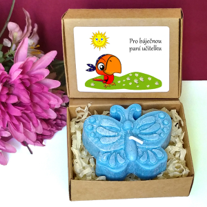PAPOUŠEK III - motýl pro učitelku ve školce