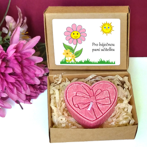 KYTIČKA RŮŽOVÁ - srdíčko pro učitelku ve školce