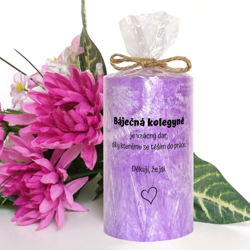 Kolegyně je vzácný dar, díky kterému... (palmová svíčky)