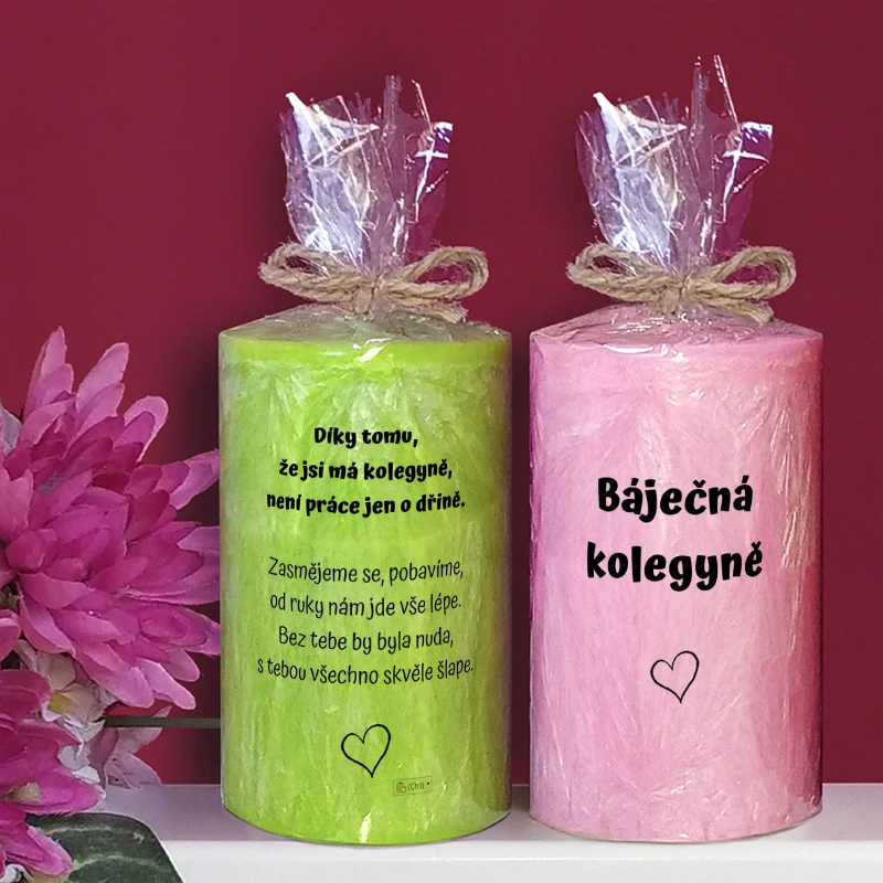 PRO KOLEGYNI - palmová svíčka