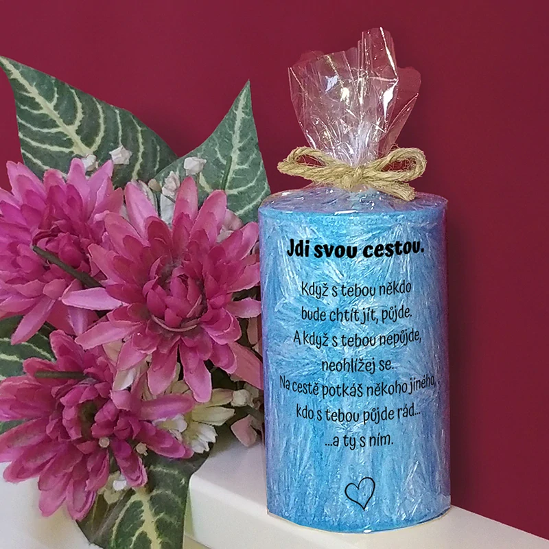 Jdi svou cestou....(palmová svíčka)