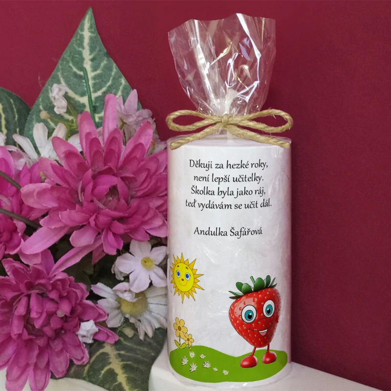 JAHŮDKA - palmová svíčka pro učitelku ze školky