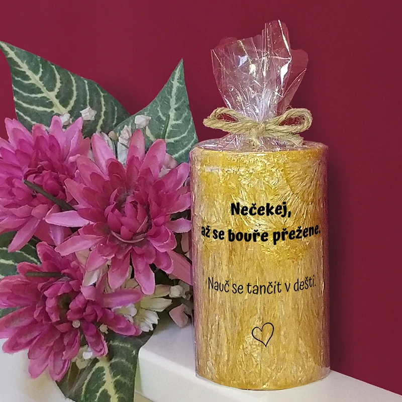Nečekej až se bouře přežene...(palmová svíčka)