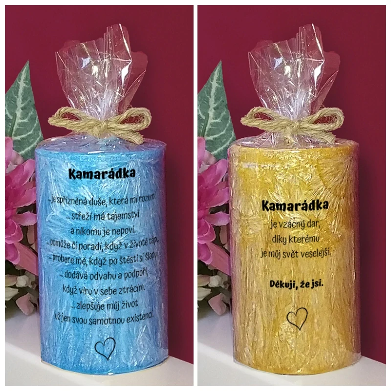 PRO KAMARÁDKU - palmová svíčka