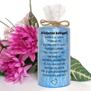 Kolegyně, se kterou je zábava... (palmová svíčka)
