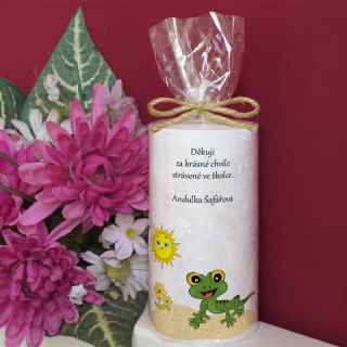 JEŠTĚRKA  - palmová svíčka pro učitelku ze školky