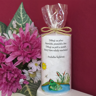 KAPŘÍK  - palmová svíčka pro učitelku ze školky