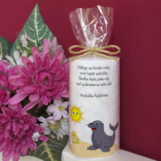 LACHTAN  - palmová svíčka pro učitelku ze školky