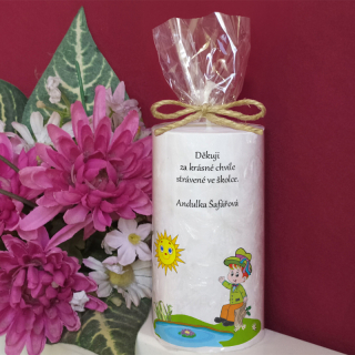 VODNÍK  - palmová svíčka pro učitelku ze školky