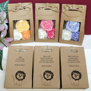 LVÍČEK II - růžičky svíčky nejen pro učitelku ze školky