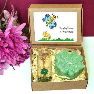 MOTÝLEK MODRÝ - čtyřlístky pro štěstí